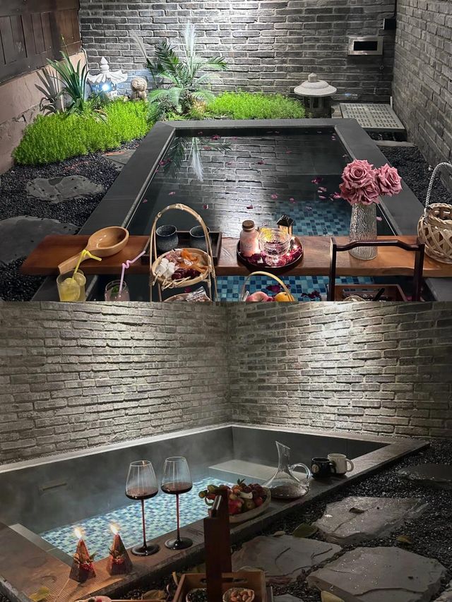 德門仁里私湯民宿，浸溫泉、賞美景，一舉兩得～