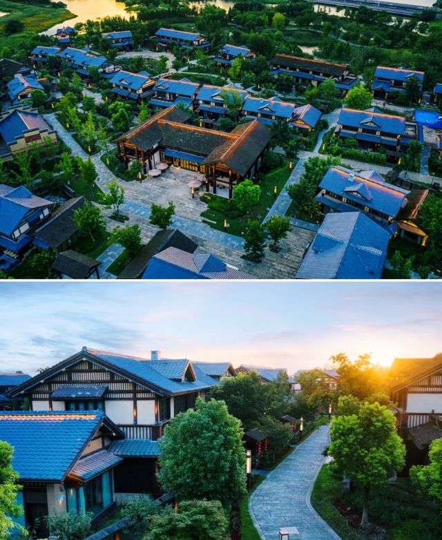 湖州四臥別墅！睡進濕地畔的唐風庭院酒店