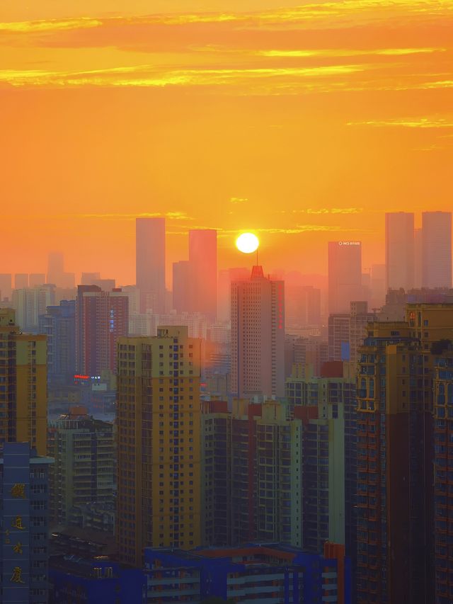我搵到長沙最浪漫嘅地方！萬家麗絕美日落