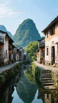嶺南水鄉｜小橋流水｜群峰溫柔環抱｜桂北山水間的千年小鎮