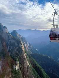 西嶽華山，勇闖華山之巔，北上西下