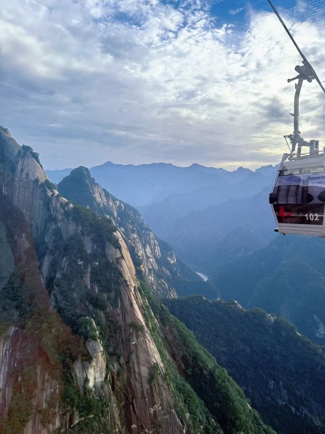 西嶽華山，勇闖華山之巔，北上西下