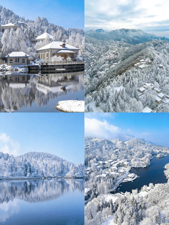 南方人狂喜闖進廬山冰雪世界