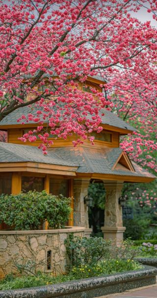 ข้อมูลสำคัญ - สถานที่ตั้ง: บริเวณที่อยู่อาศัยสวนซากุระหยินไห่ เมืองคุนหมิง (ด้านทิศใต้ของทางแยกถนนกวงฟู่และถนนเอ๋อจี้) - ดอกไม้: ภาพต้นไม้ที่กำลังออกดอกบานสะพรั่ง