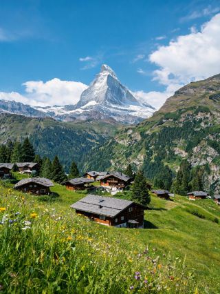 Staying in an Alpine mountain-view cabin in Zermatt was absolutely breathtaking.