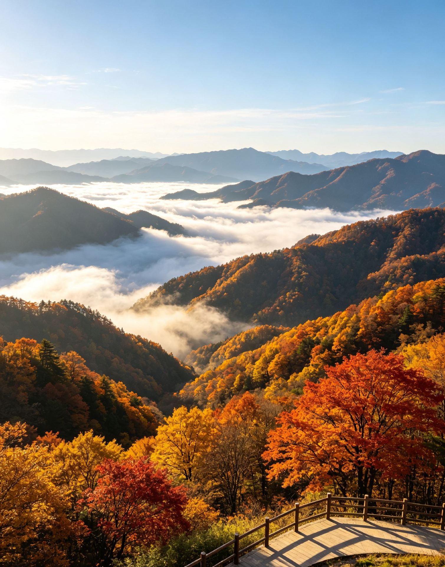 Autumn in Guangwu Mountain | Venture into the Qinba Secret Realm and Witness a Sea of Red Leaves Covering the Mountains
