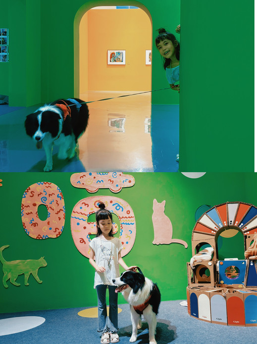 Double the fun in Suzhou: walking the kids and the dog at a cat
