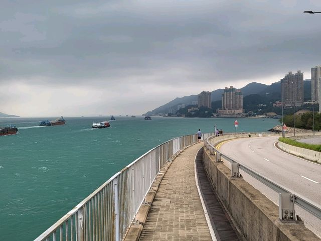青山公路橋底的雙仙灣泳灘
