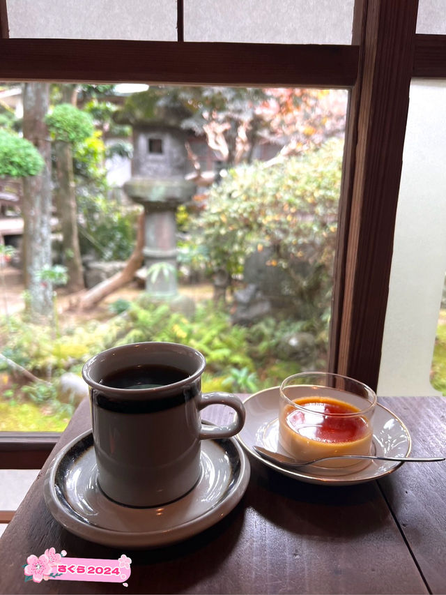 【福岡カフェ】珈琲を頼むとおまけ？🍮城下町秋月にある古民家の珈琲屋さん☕️