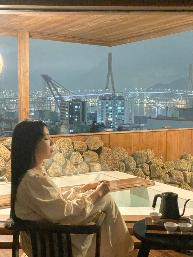 🌌야외 자쿠지에서 북항대교와 영도를 한눈에 볼 수 있는 영도오롯💗