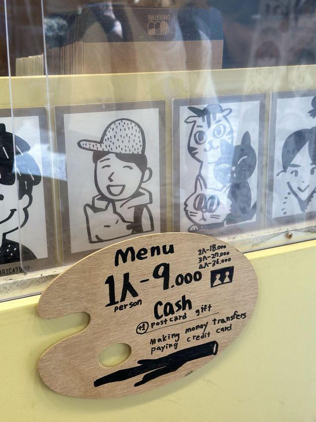 🇰🇷首爾遊記-明洞1分鐘卡通人像速畫