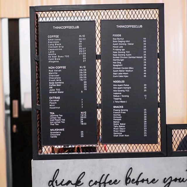 THINK COFFEE CLUB | A COZY COFFEESHOP IN BENHIL, CENTRAL JAKARTA