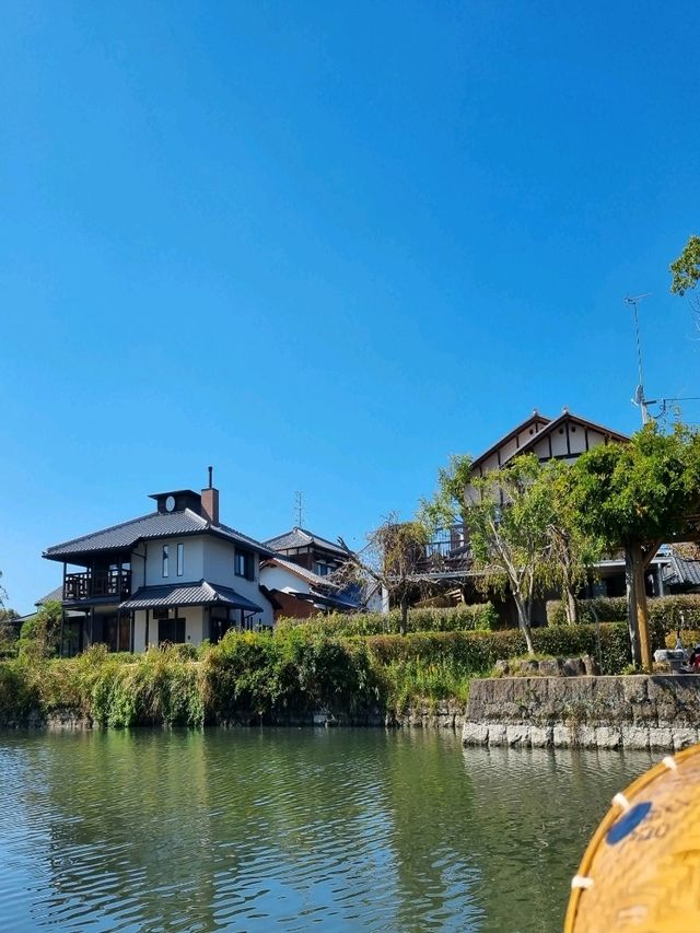후쿠오카 근교 여행 필수코스! 야나가와 뱃놀이 선착장🛶