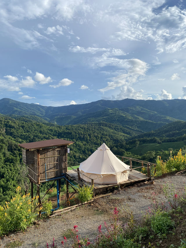 ม่อนแม่เติ๊กแคมป์ปิ้ง | จ.แพร่ 🏡⛰️🌦️🌳