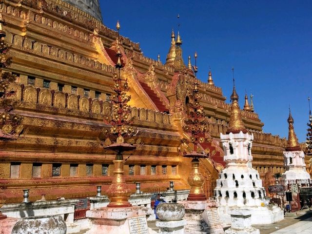 蒲甘王國的開國之塔，金碧輝煌的瑞西貢佛塔 Shwesandaw Pagoda
