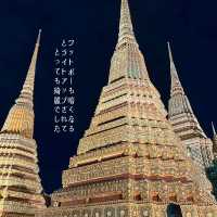 バンコク夜景の綺麗な寺院🇹🇭
