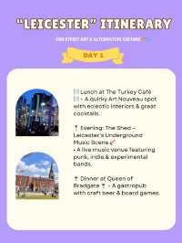 Leicester itinerary 🌸🇬🇧