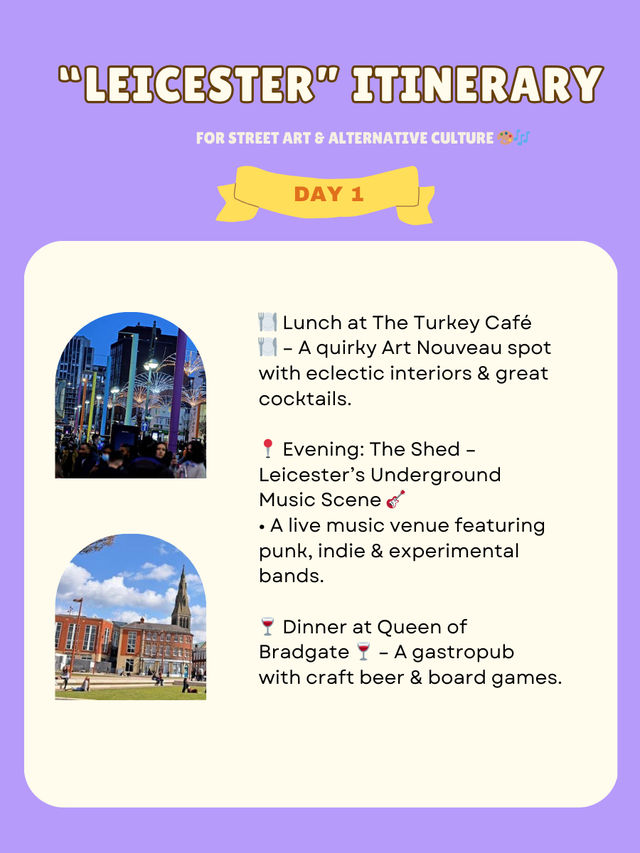 Leicester itinerary 🌸🇬🇧