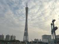Guangzhou Lantern Festival CN tower tulip garden and 3D ad