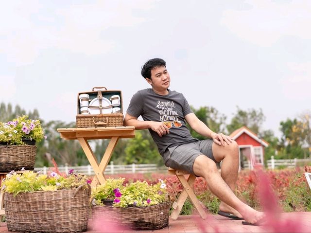 สวนดอกไม้ บ้านไร่นายรุ่ง กาญจนบุรี