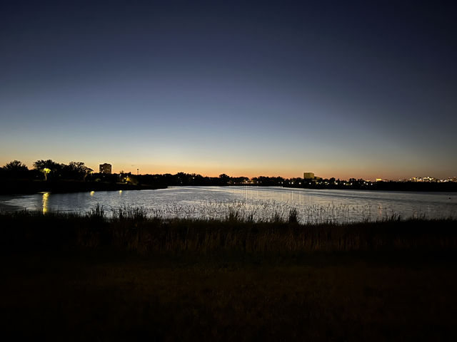 Yoga at Wascana Lake, Regina, Saskatchewan Canada