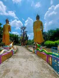 วัดน้ำตกธรรมรส โบสถ์กลางน้ำสีชมพู
