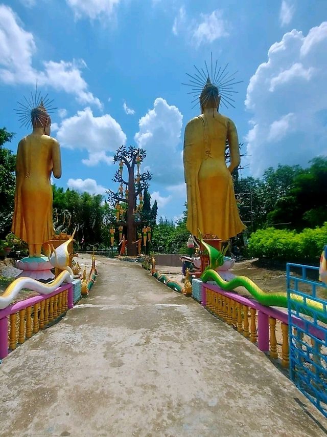 วัดน้ำตกธรรมรส โบสถ์กลางน้ำสีชมพู