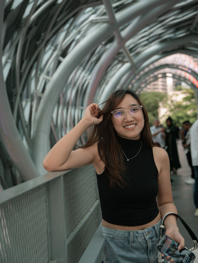 Colourful Saloma Link Bridge 