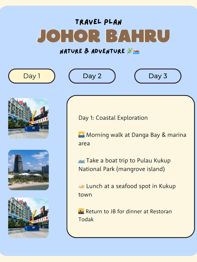 Johor Bahru Itinerary  Johor Bahru Itinerary