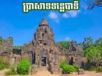 Clean temple is in Cambodia