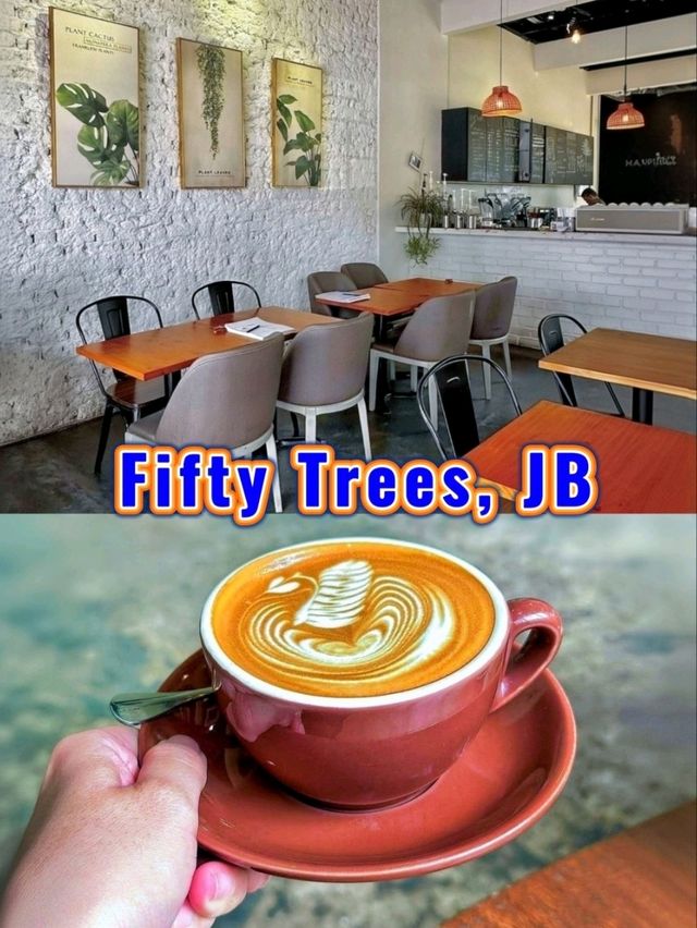 JB Foodie Guide: Coffee, Comfort & Charm at Fifty Trees. ☕🥗🍗🫑🍟🍰🫛🧁🍝🍕🥃
