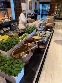 อาหารเช้าใน Club Lounge ที่ดึที่สุด ที่ Chengdu
