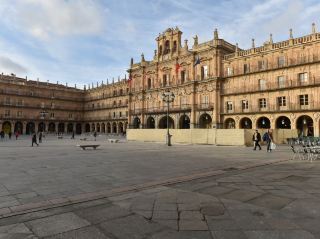 The golden glow of Salamanca, the golden city of Spain.