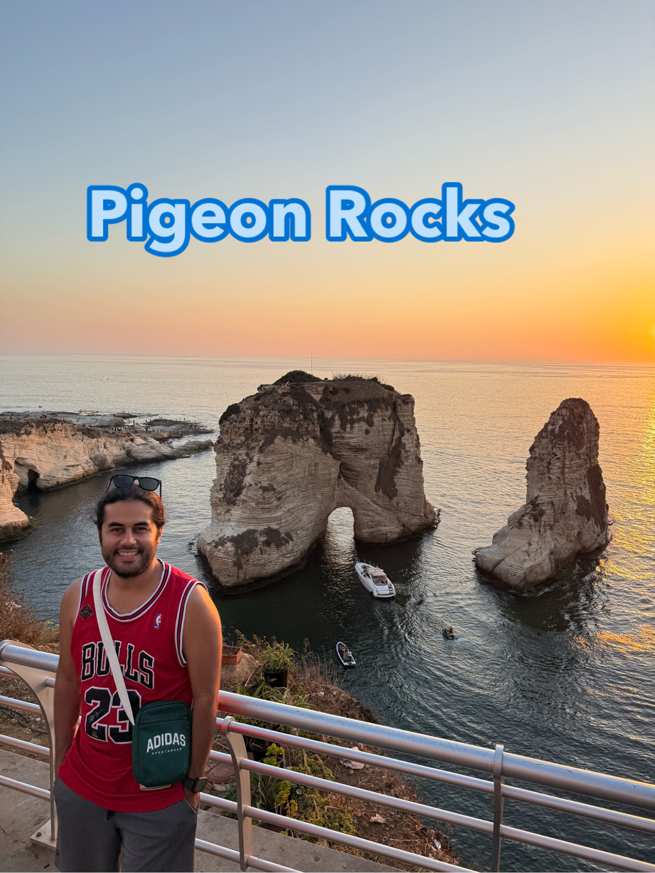 🌅 Pigeon Rocks (Raouché) – Sunset Walks Along Beirut’s Coastline