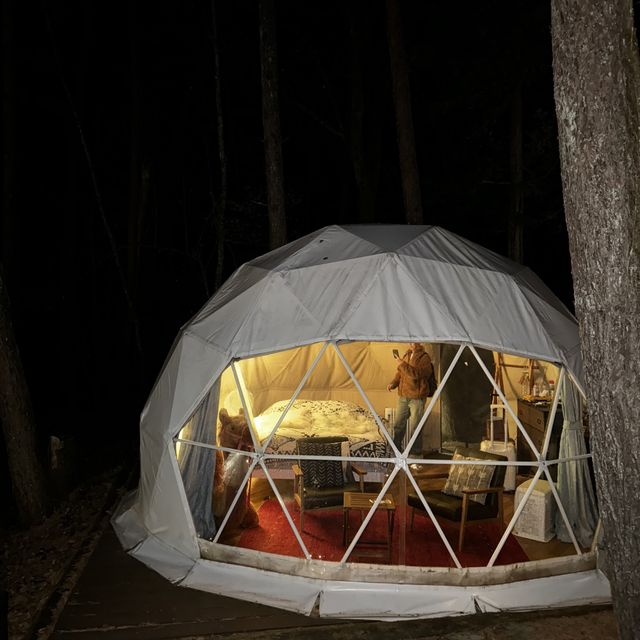 A luxurious Glamping in the dark Kawaguchiko