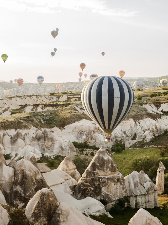 Fantastic sunrise in Cappadocia