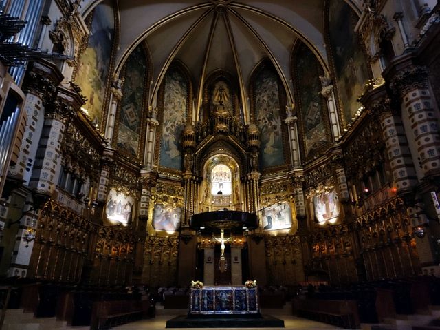 The majestic Abbey of Montserrat 