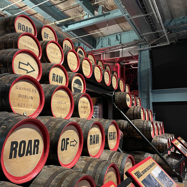 Visiting the Guinness factory in Dublin City 