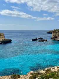 Coast of Malta with stunning clear waters