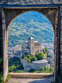 🏰⛰️ “Twin Castles & Alpine Serenity: A Peaceful Day in Sion” 🇨🇭