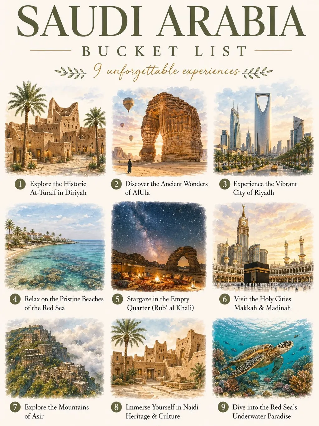 🇸🇦 Saudi Arabia — A Journey of Faith, Luxury & Arabian Wonders