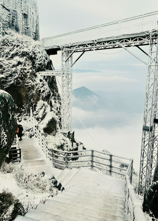 不用出廣東也可以看的絕美霧凇雪景—金子山，不來你一定會後悔的