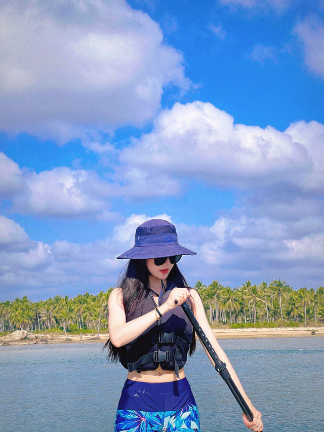 海南最有體驗感的休閒運動——椰林漿板
