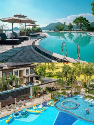 As soon as you open the door, there's a swimming lane! The water Venice vacation in Guangdong is so enjoyable
