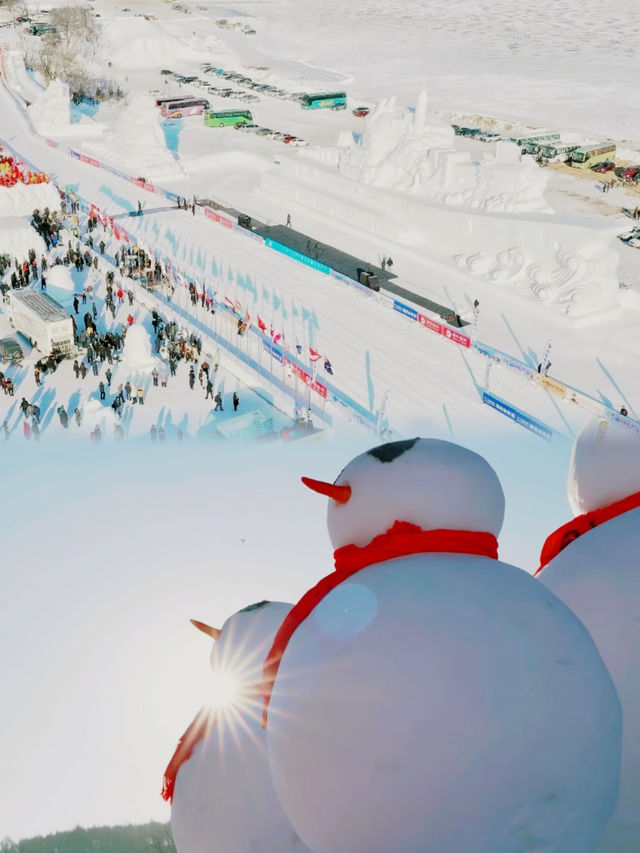 玩雪的心已經達到巔峰·快點來淨月潭滑雪吧。
