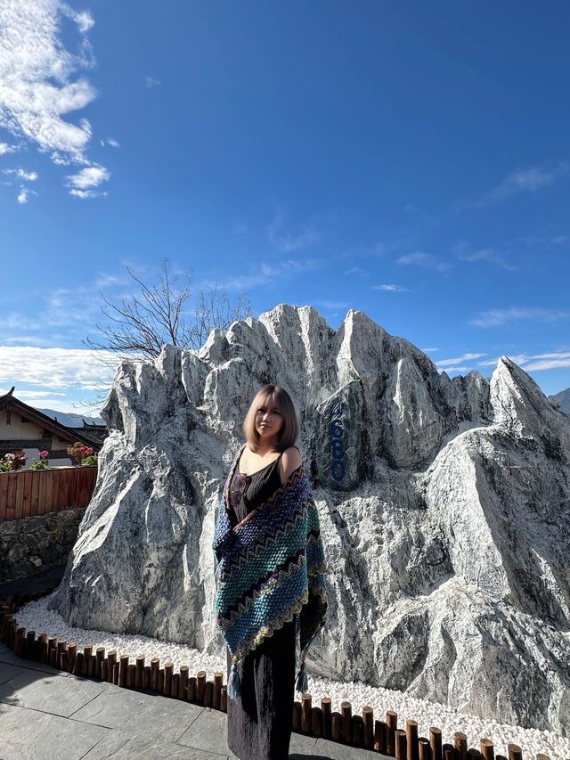 在麗江！這個機位可以在雲梯上看雪山