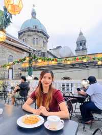 Relaxing at La Cathedral Café in Intramuros ☕️ 