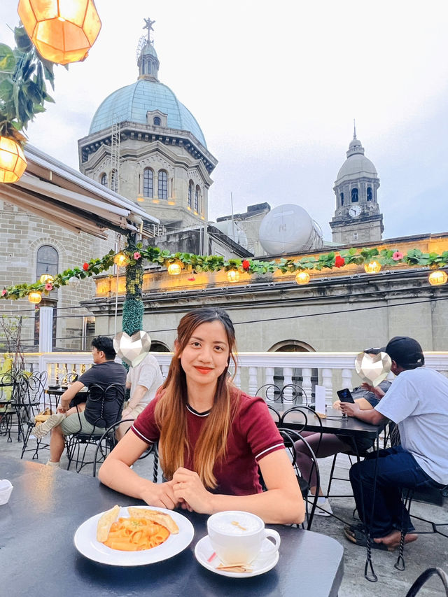 Relaxing at La Cathedral Café in Intramuros ☕️ 