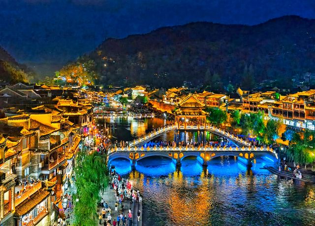湖南湘西-鳳凰古城夜景