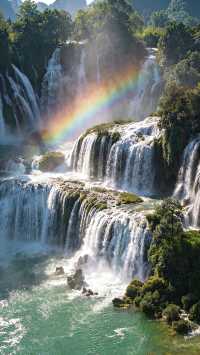 「亞洲第一」跨國瀑布,一腳踏兩國太美了